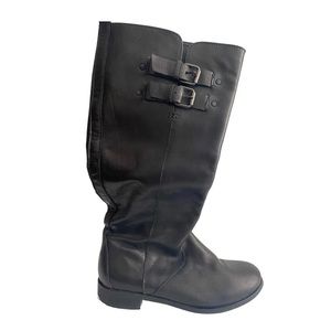 J. Crew Black Leather Riding Boots Size 7.5